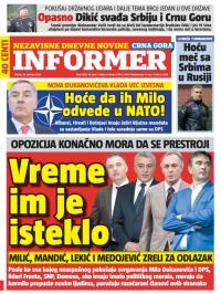 Informer CG - broj 1362, 18. okt 2016.