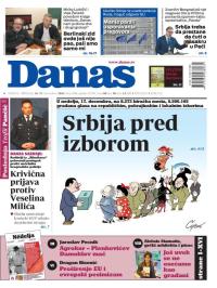 Danas - broj 9486, 16. dec 2023.