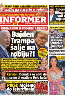 Informer - broj 3689, 1. jun 2024.