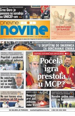 Dnevne novine - broj 2728, 9. jul 2020.