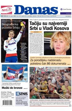 Danas - broj 5432, 13. avg 2012.