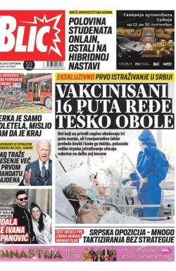 Blic - broj 8830, 27. sep 2021.