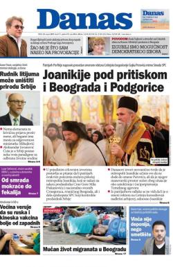 Danas - broj 8731, 25. avg 2021.
