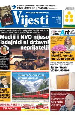 Vijesti - broj 5705, 15. feb 2014.