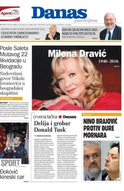 Danas - broj 7686, 15. okt 2018.