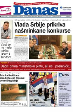 Danas - broj 6888, 8. avg 2016.