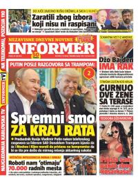 Informer - broj 3982, 20. maj 2025.