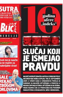 Blic - broj 8109, 15. sep 2019.