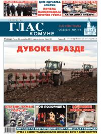 Novi glas komune, Apatin - broj 184, 23. nov 2012.