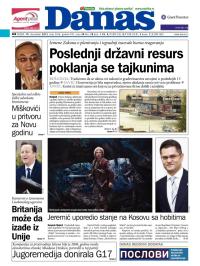 Danas - broj 5560, 19. dec 2012.