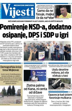 Vijesti - broj 9370, 27. maj 2024.