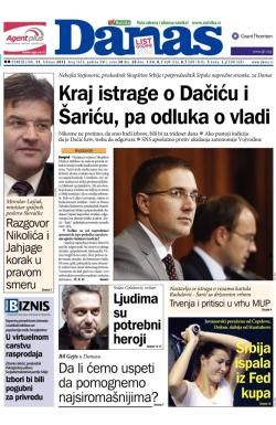 Danas - broj 5614, 11. feb 2013.