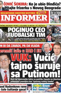 Informer - broj 1399, 30. nov 2016.