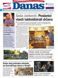 Danas - broj 6927, 16. sep 2016.