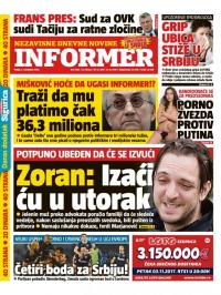 Informer - broj 1683, 3. nov 2017.