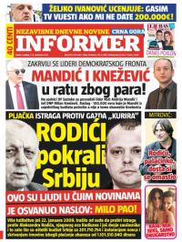 Informer CG - broj 1072, 7. nov 2015.