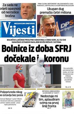 Vijesti - broj 7909, 12. apr 2020.