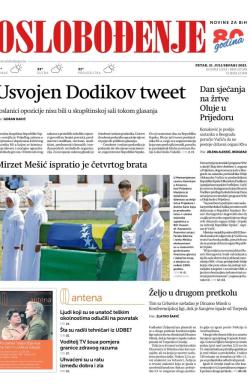 Oslobođenje - broj 27355, 21. jul 2023.