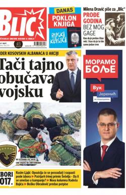 Blic - broj 7210, 11. mar 2017.