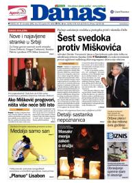 Danas - broj 5558, 17. dec 2012.