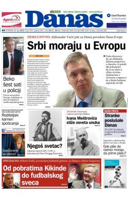 Danas - broj 5701, 9. maj 2013.