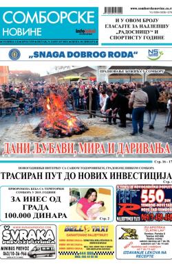 Somborske novine - broj 3159, 9. jan 2015.