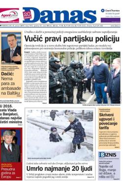 Danas - broj 7042, 9. jan 2017.