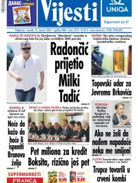 Vijesti - broj 5673, 14. jan 2014.