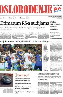 Oslobođenje - broj 27330, 21. jun 2023.