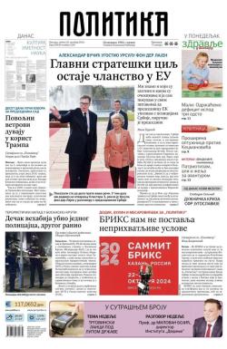 Politika - broj 39838, 26. okt 2024.