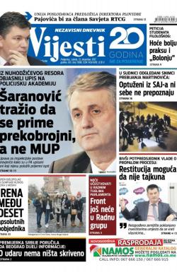Vijesti - broj 7088, 13. dec 2017.