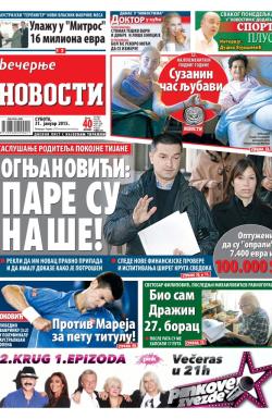 Večernje novosti - broj 1427, 31. jan 2015.
