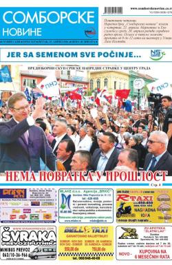 Somborske novine - broj 3225, 15. apr 2016.