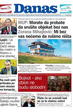 Danas - broj 7619, 9. avg 2018.