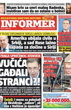 Informer - broj 1374, 1. nov 2016.