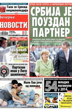 Večernje novosti - broj 1194, 12. jun 2014.
