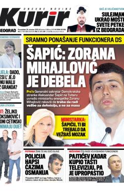 Kurir - broj 3625, 28. okt 2013.