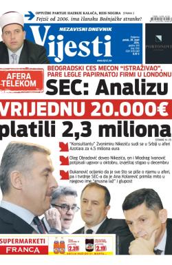 Vijesti - broj 5746, 28. mar 2014.