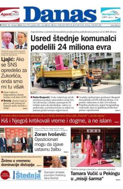 Danas - broj 7702, 31. okt 2018.