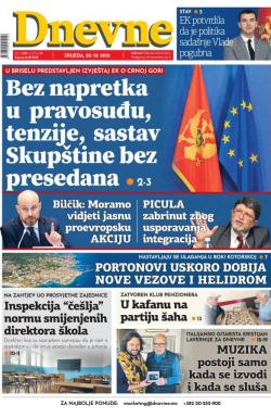 Dnevne novine - broj 3128, 20. okt 2021.