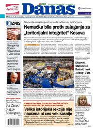 Danas - broj 5509, 29. okt 2012.