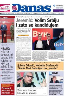 Danas - broj 7049, 16. jan 2017.