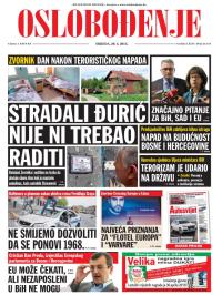 Oslobođenje - broj 24.575, 29. apr 2015.