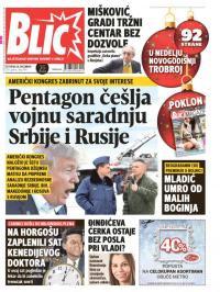 Blic - broj 7499, 28. dec 2017.
