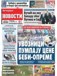 Večernje novosti - broj 3098, 24. sep 2018.