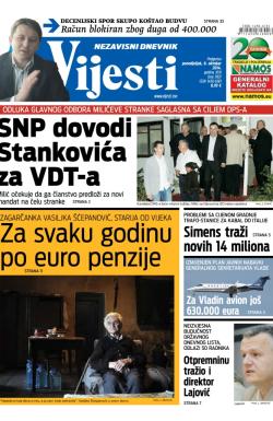 Vijesti - broj 5937, 6. okt 2014.