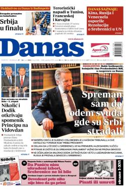 Danas - broj 6480-6481, 27. jun 2015.