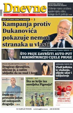 Dnevne novine - broj 3164, 1. dec 2021.