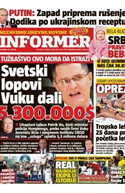 Informer - broj 1852, 28. maj 2018.