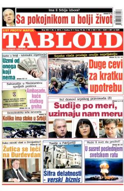 Tabloid - broj 255, 29. mar 2012.